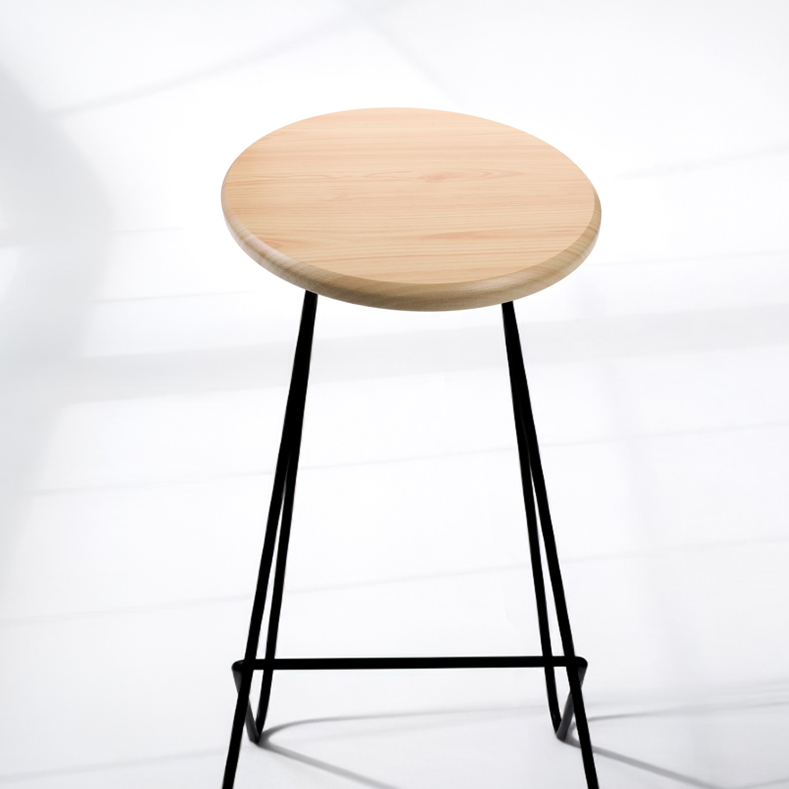 Home Bar Stools - غطاء مقعد خشبي بديل للكرسي الدائري،