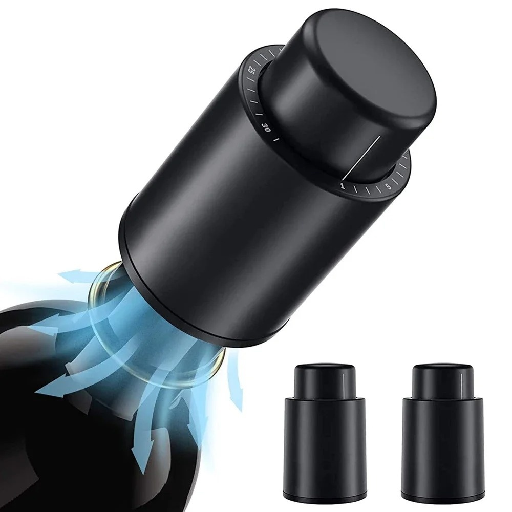 Wine Preservation Pump - سدادة تخزين النبيذ بالتفريغ الهوائي قابلة