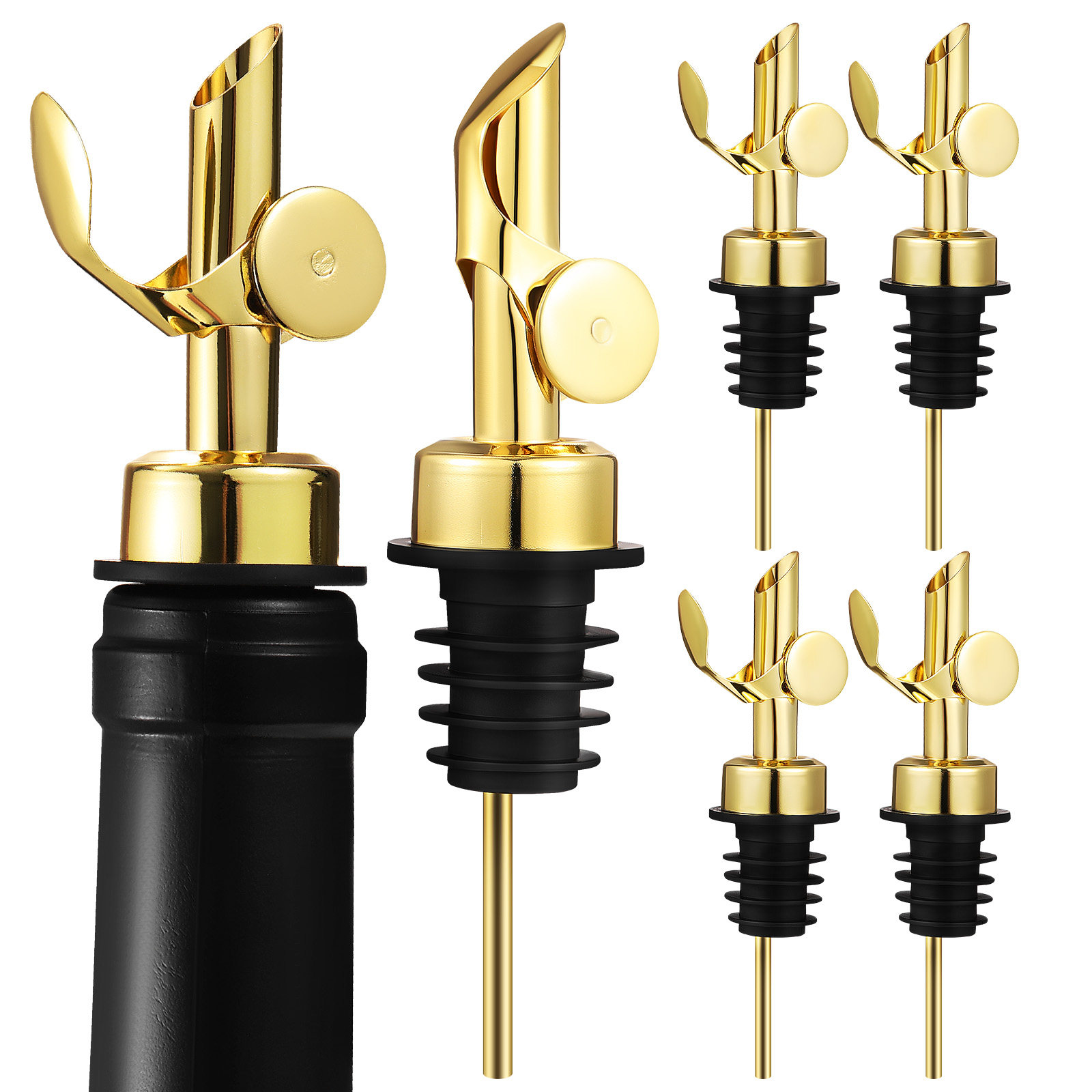 Speed Pourer Cap - 6 قطع من صمامات صب المشروبات