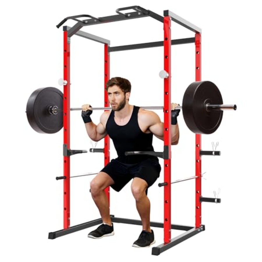 Home Bar And Gym - قفص تمارين قوي مع قضيب سحب،