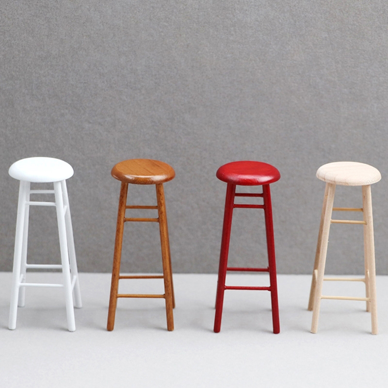 Home Bar Stools - كرسي بار مصغر لبيت الدمى ،
