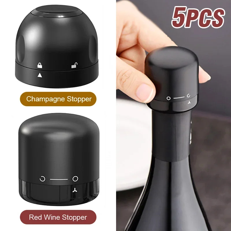 1-5 قطع من سدادات زجاجات النبي - مراجعة Wine Preservation Pump وسعره
