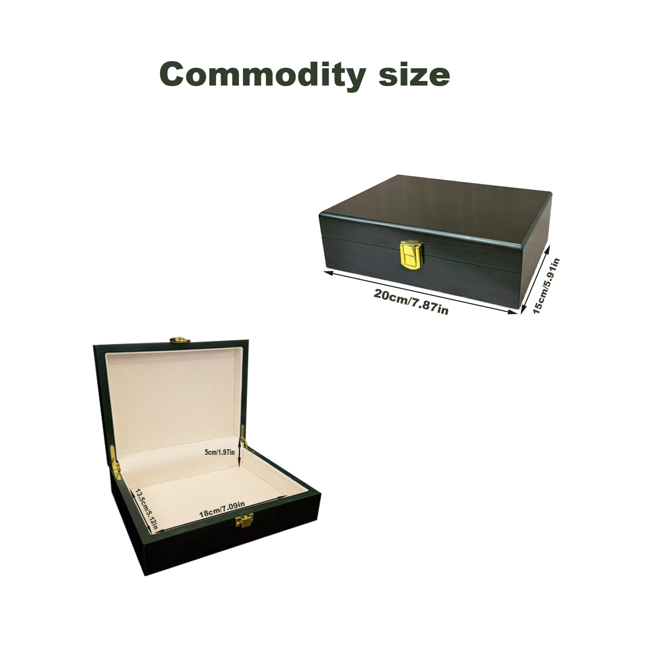 صندوق مجوهرات خشبي أخضر داكن ل - مراجعة Bar Cart Gold وسعره