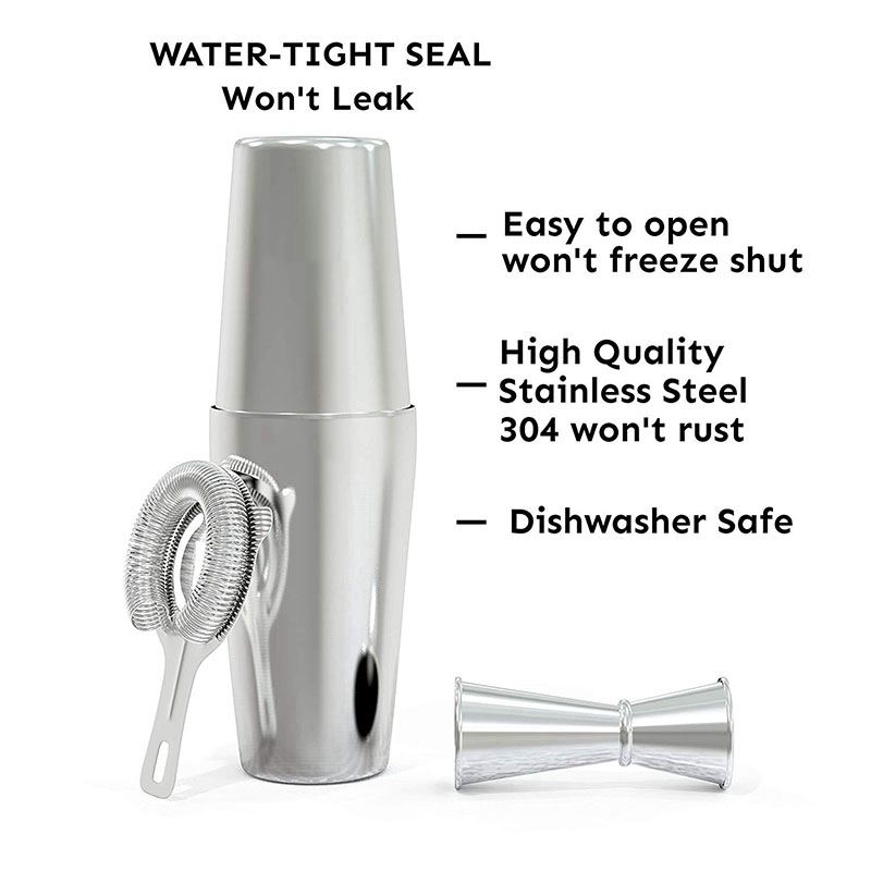مجموعة ABJT-كوكتيل شاكر: مجموع - مراجعة Boston Shaker Set وسعره