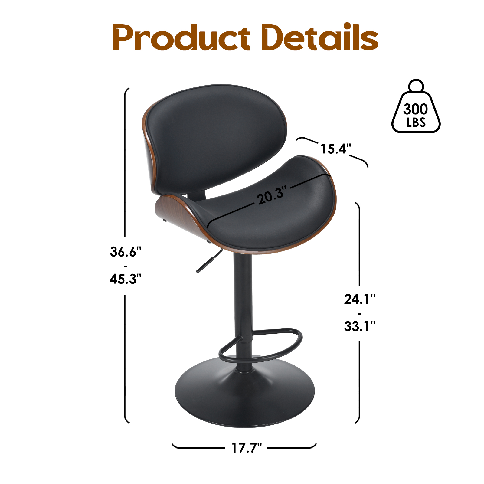 مجموعة فاريني من كرسيين دوارين - مراجعة Home Bar Stools وسعره